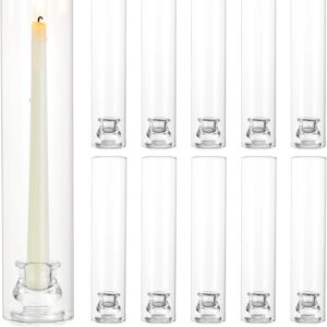 Cylinder Glass Candle Holder – 6.5×30cm (Smooth, 2-Set Box)