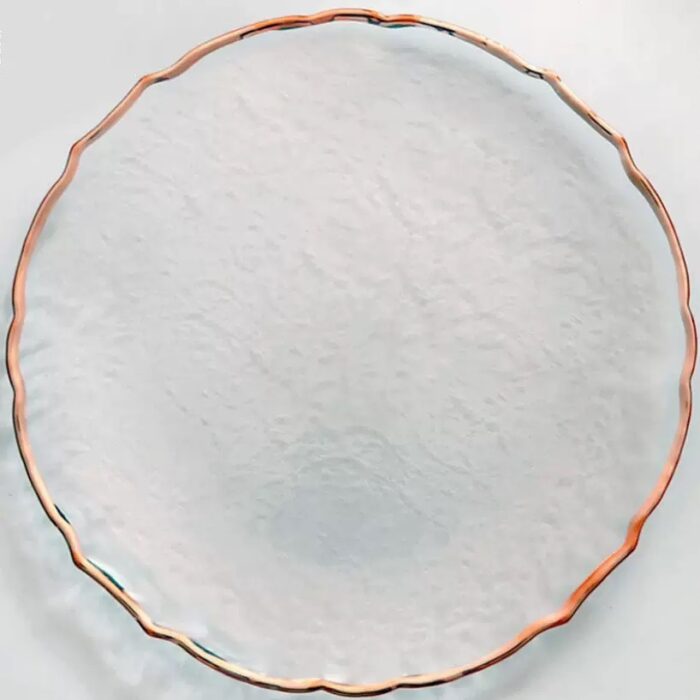 rose gold edge wave plate rose gold edge wave plate