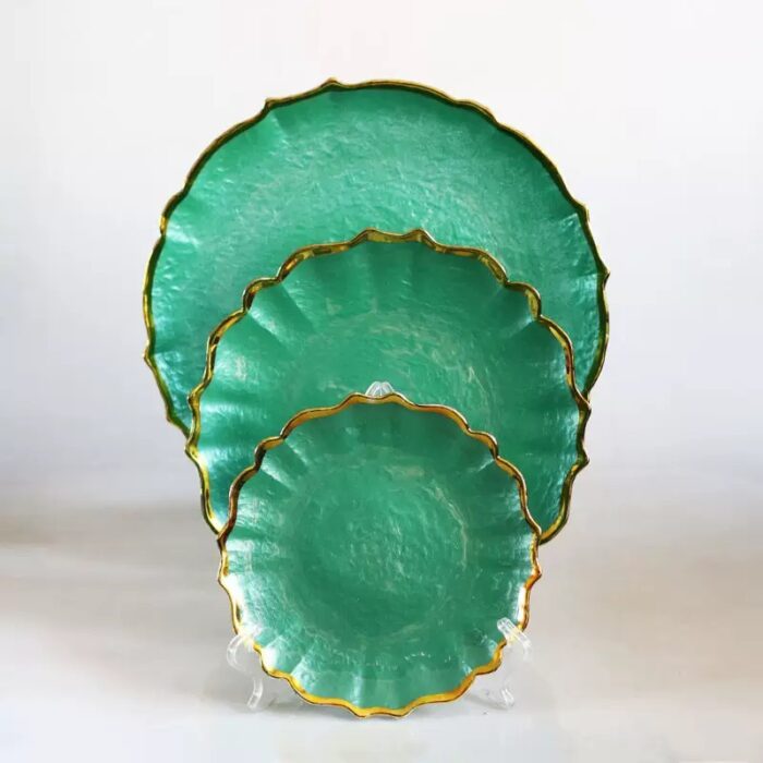 v gold edge wave plate - green v gold edge wave plate - green